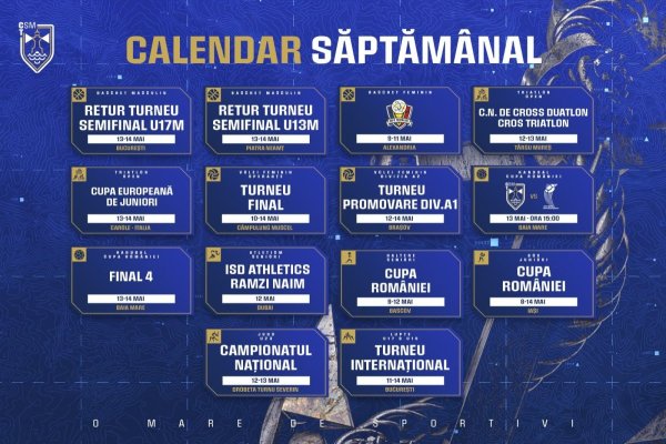Sportivii CSM Constanța, săptămână plină de provocări