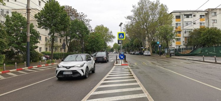 Atenție, constănțeni! Trecerea de pietoni cu scuar de pe strada Soveja, din dreptul fostelor galerii, se desființează  