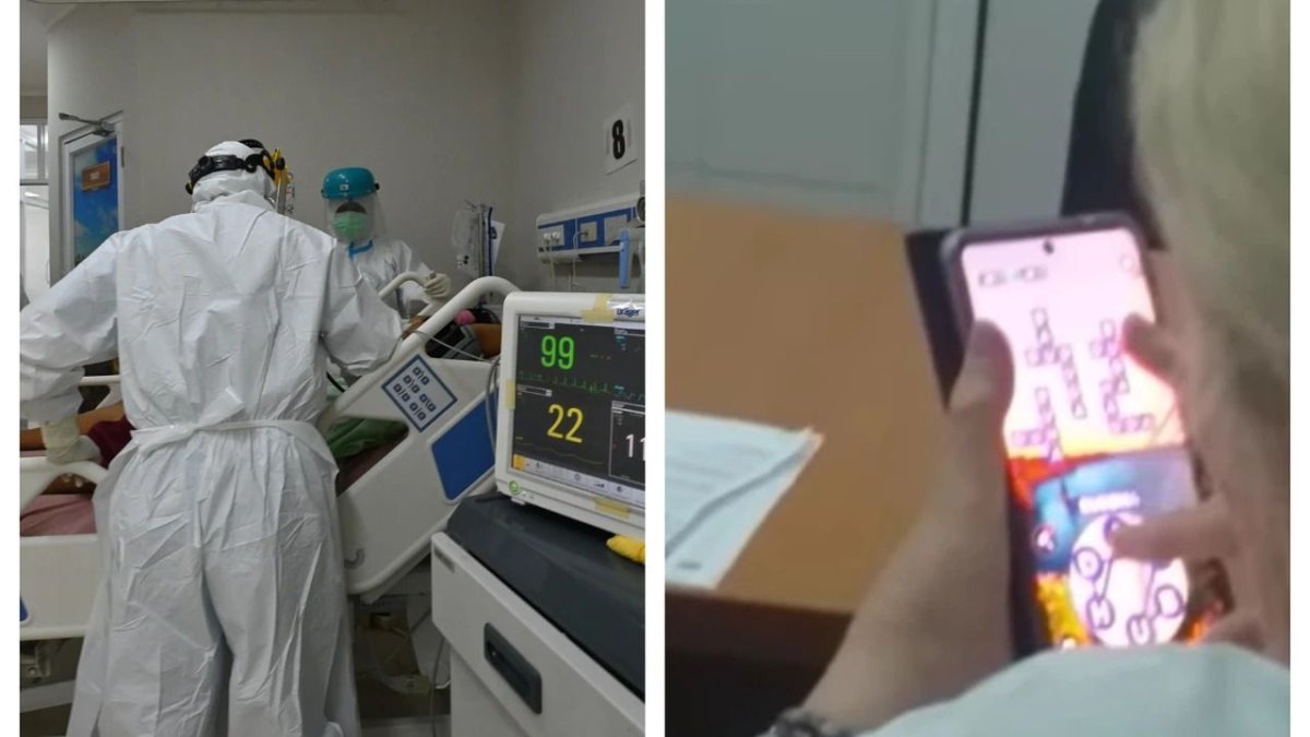 Revoltator! O doctorita se joaca pe telefon in loc sa consulte pacientul: Poti sa mori!