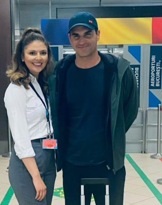 Roger Federer a ajuns în România