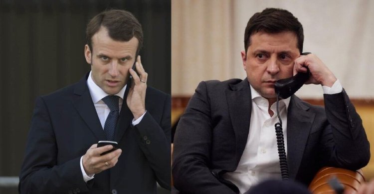 Convorbire telefonică între Zelenski şi Macron