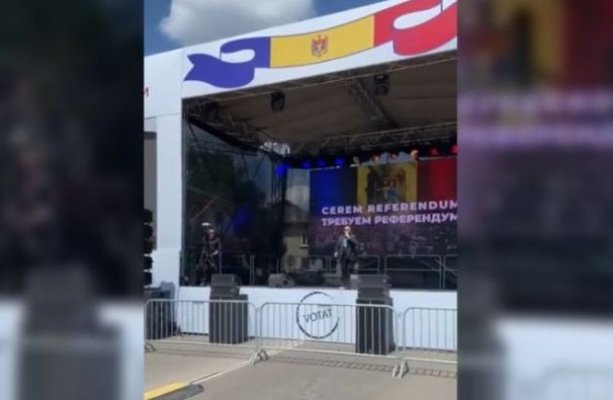 Marcel Pavel, chemat să cânte la mitingul rusofililor lui Șor, s-a trezit cu piața goală. Video 