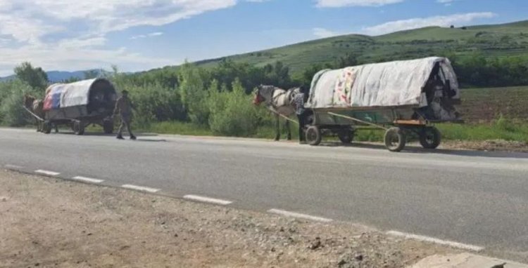 Două șatre de romi cu peste 100 de persoane, date afară dintr-un oraș din România