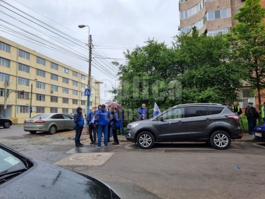 Scafandrii constănțeni au ieșit la protest. Video