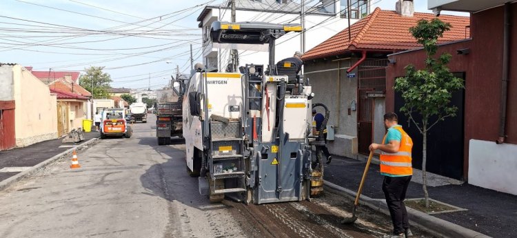 Au început lucrările de reabilitare a carosabilului pe strada Bogdan Petriceicu Hașdeu