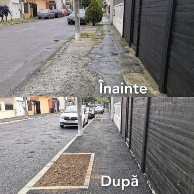 S-au încheiat lucrările de reabilitare a trotuarelor și a carosabilului pe strada Ioan Borcea