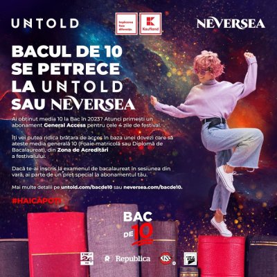 Elevii de 10 ai României primesc intrare gratuită la festival