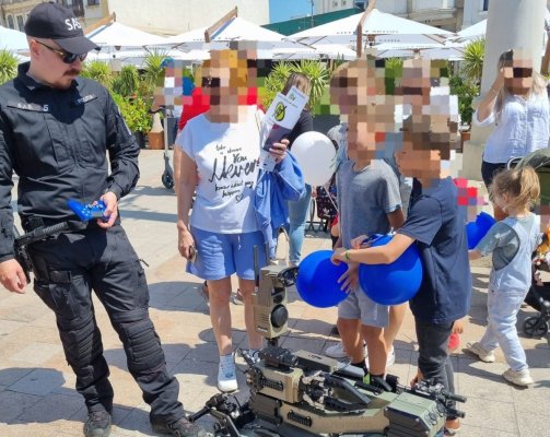 Polițiștii constănțeni au organizat o activitate dedicată copiilor, de 1 Iunie