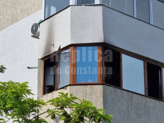 Incendiu violent la un apartament de pe strada Pescarilor. O femeie a făcut atac de panică. Video