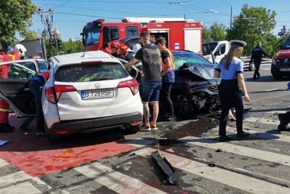 Carambol în Costinești! 7 persoane au fost implicate