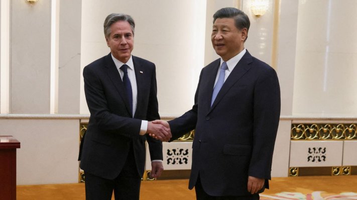 Xi Jinping salută ''progrese'' în relaţia cu SUA după întâlnirea cu Antony Blinken