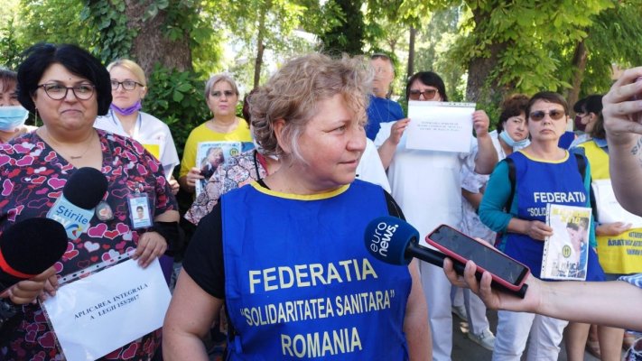 Medicii și asistentele pichetează Spitalul de Boli Infecțioase Constanța. Video