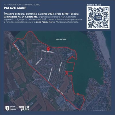 Municipiul Constanța a inițiat elaborarea documentației de urbanism „Actualizare Plan Urbanistic Zonal Palazu Mare“