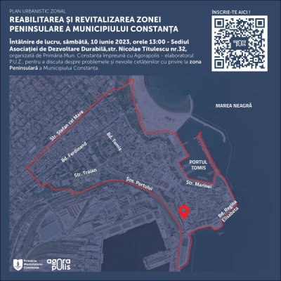 Primăria a demarat procedurile de actualizare a PUZ-ului pentru reabilitarea și revitalizarea Zonei Peninsulare 