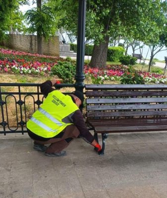 Faleza Cazinoului, zona de plimbare preferată de constănțeni, devine din ce în ce mai atractivă