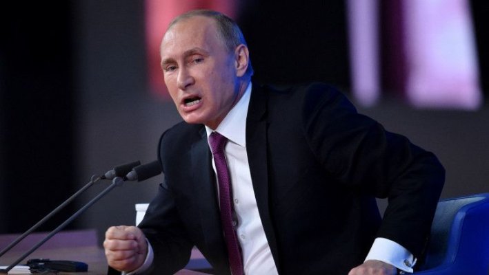 Putin nu s-a mai putut abține și a înjurat NATO în direct