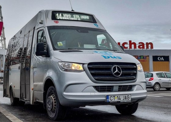Linia de autobuz 14 circulă pe traseu deviat