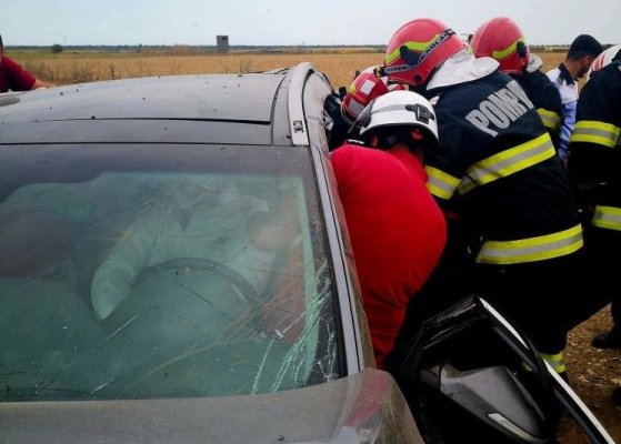 Accident rutier teribil pe A4: Un bărbat a ajuns, în stare gravă, la spital
