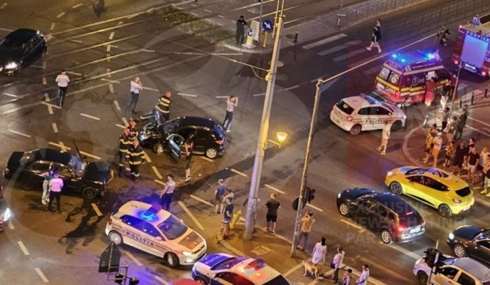 Accident grav în Capitală, la intersecţia Şoseaua Pantelimon cu Morarilor