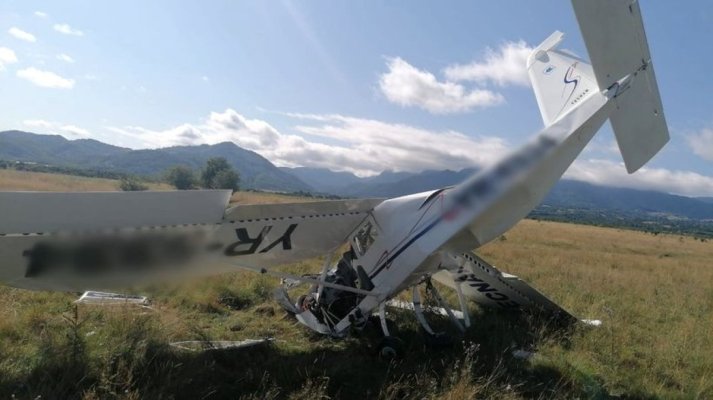 Aparat de zbor prăbușit între localitățile Râșnov și Tohan. Pilotul a murit