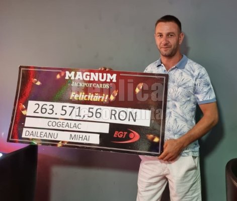 Un bărbat din Cogealac a câștigat, cu 100 de lei băgați la pariuri, 260 de mii de lei! Video