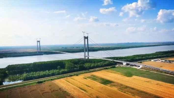 Cum arată celebrul pod de la Brăila, cu o zi înainte de inaugurare