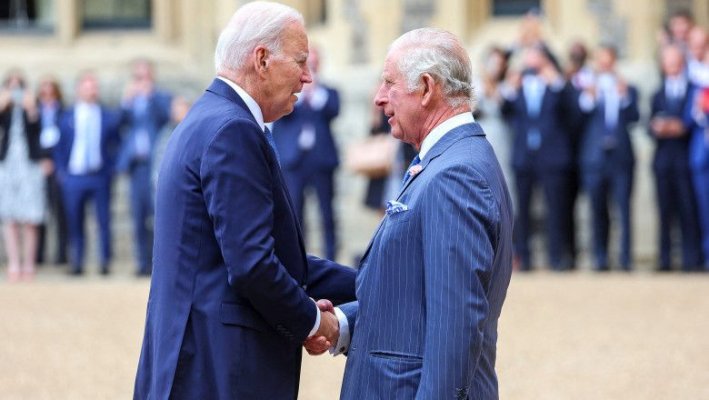 Joe Biden s-a întâlnit cu Regele Charles, la castelul Windsor