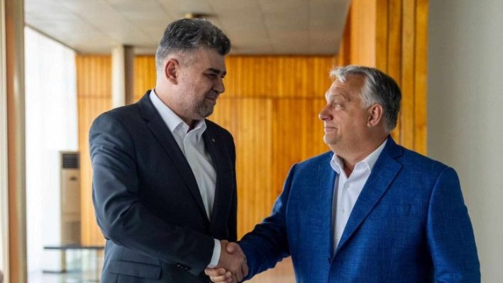 Premierul Ciolacu l-a primit pe Viktor Orban la „un prânz privat”