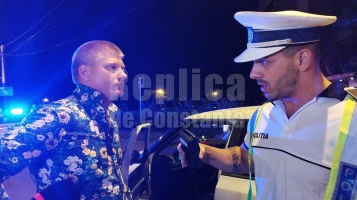 Șofer ucrainean, prins beat la volan în Mamaia! Video