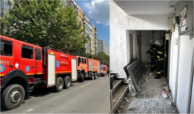 Explozie într-un bloc din Bucureşti: Un om a fost rănit, 40 au fost evacuaţi