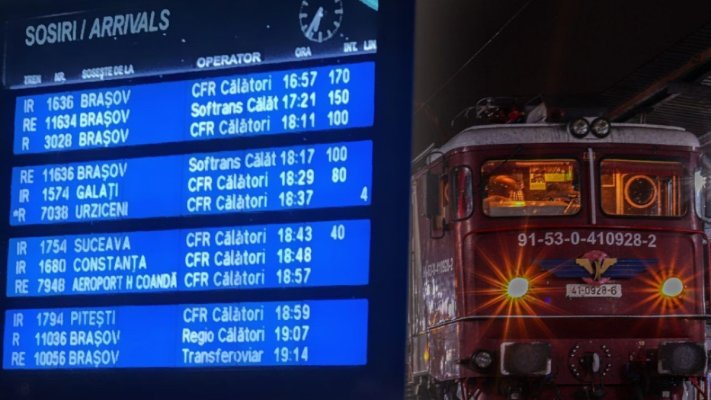 Întârzieri de zeci de minute ale trenurilor, din cauza unui deranjament la sistemul de semnalizare