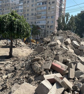 Firma care se ocupă de reabilitarea Bd. Al. Lăpușneanu a fost amendată de Garda de Mediu