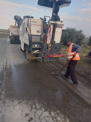 Lucrări la drumurile din județul Constanța 