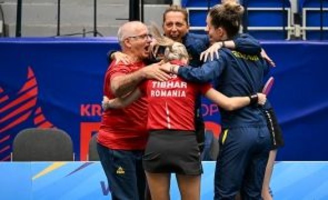  Echipa feminină de tenis de masă a României a cucerit medalia de aur la Jocurile Europene 