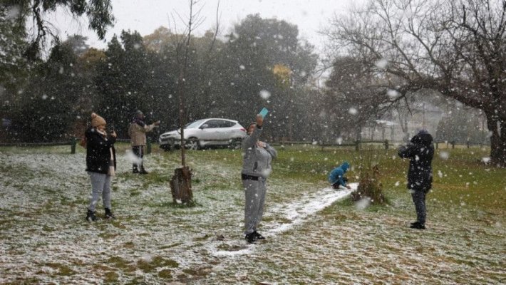 A nins în Africa de Sud, un fenomen meteorologic rar