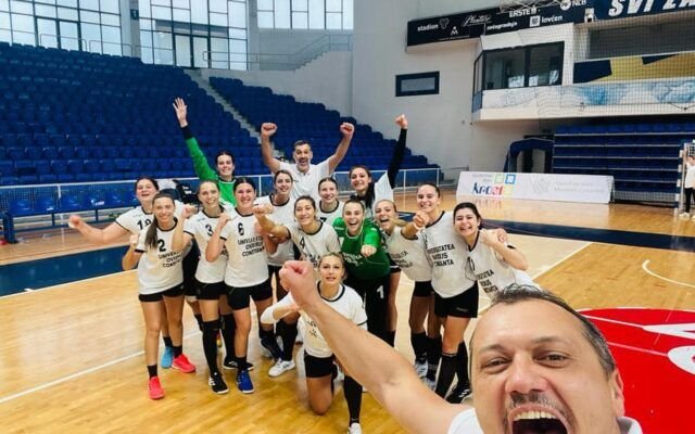 Echipa de handbal feminin a Universității Ovidius este noua campioană europeană