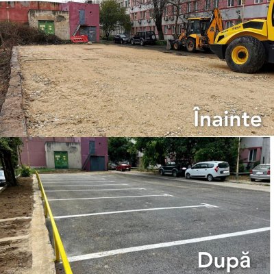 Parcare nouă în cartierul Faleză Nord, în locul unei construcții ilegale!