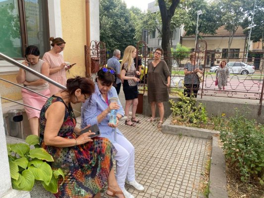 Protest al angajaților CAS Constanța. Video