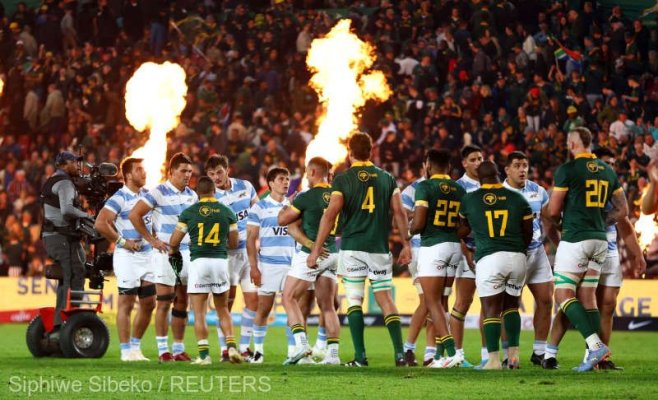 Africa de Sud a învins la limită Argentina, în Rugby Championship