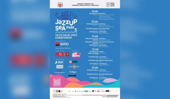 Spectacole de jazz, expoziție de artă și licitație de strângere de fonduri cu intrare liberă în Constanța, la JazzUP Sea Festival V