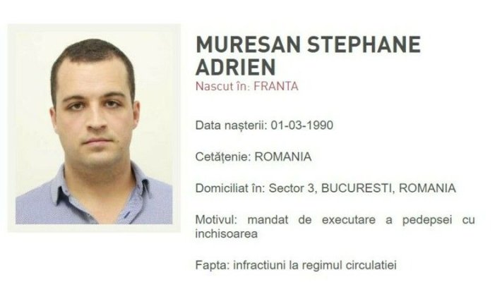 Fiul lui Sever Mureșan a fost dat în urmărire națională