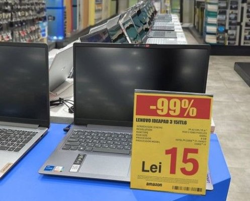 I-auzi! Laptop nou-nouț la 15 lei. Țeapă sau adevăr?