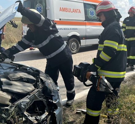 Circulație îngreunată pe DN22, în urma unui accident rutier produs în zona localității Babadag