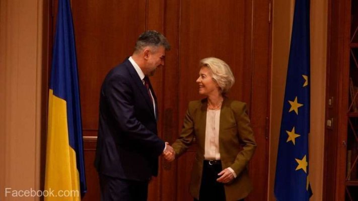 Ciolacu, discuţie cu Ursula von der Leyen despre securitatea la Marea Neagră, PNRR şi Schengen