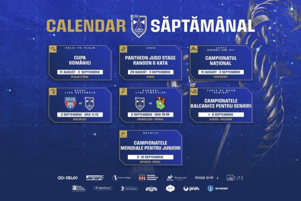 Sportivii CSM Constanța, săptămână plină de provocări