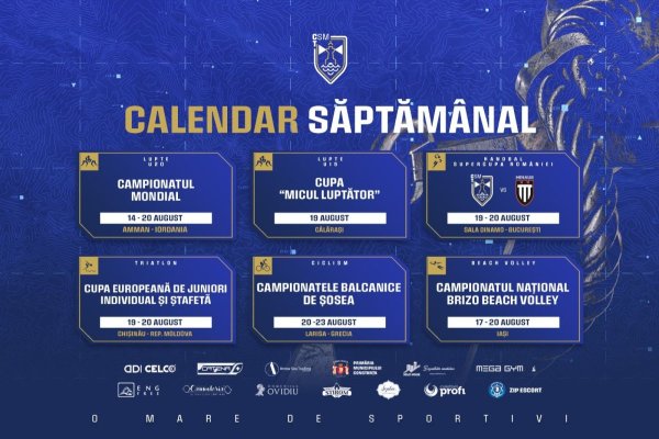 Sportivii CSM Constanța, săptămână plină de provocări