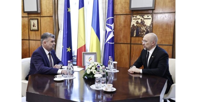 Au fost semnate trei documente privind colaborarea bilaterală între România și Ucraina, în timpul vizite prim-ministrului  Shmyhal