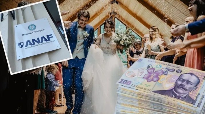Darul de nuntă, în vizorul ANAF! Mirii sunt nevoiți să renunțe la jumătate din banii primiți la nuntă