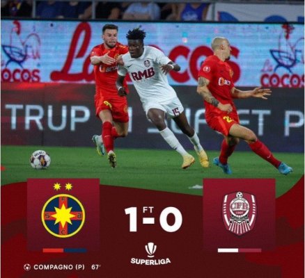 FCSB a revenit în Ghencea cu o victorie, 1-0 cu CFR Cluj, în Superligă! Video