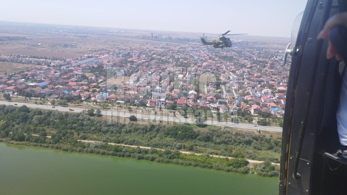 Orasul lui Ovidiu, vazut dintr-un elicopter militar! Video